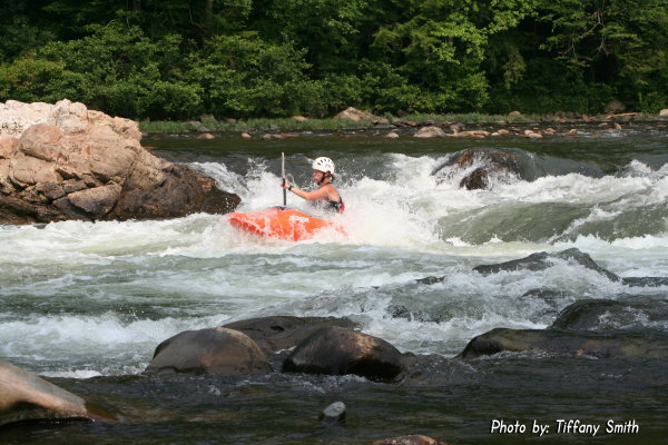 Jess at Big Rock, Nolichucky River, TN