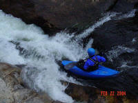 Beau runs Thunderhole - Wilson Creek, NC