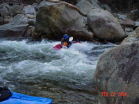 Jess surfs - Wilson Creek, NC